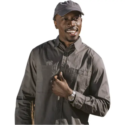 Mens Heritage Stretch Long Sleeve Shirt Model